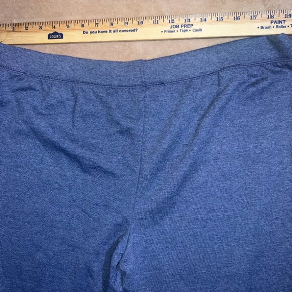NWT Hanes Adult 2XL (20/22) Navy Heather‎ Fleece Open Leg Cozy Sweatpants (P) - Picture 8 of 8